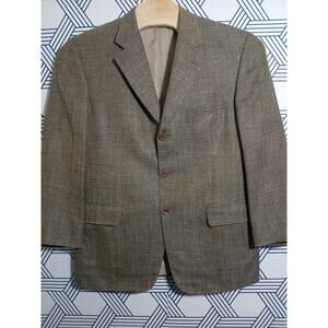 Mens Samuelsohn Sports Coat Size 42R Silk,Linen,Wool Blend